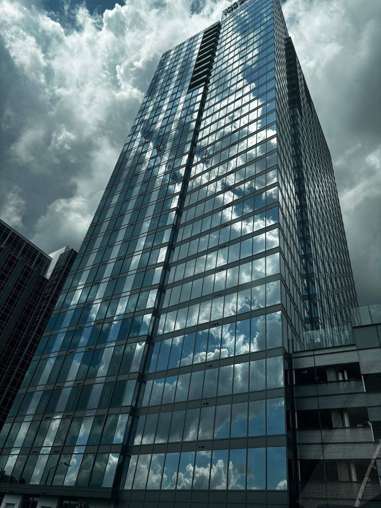 High-rise curtain wall tower