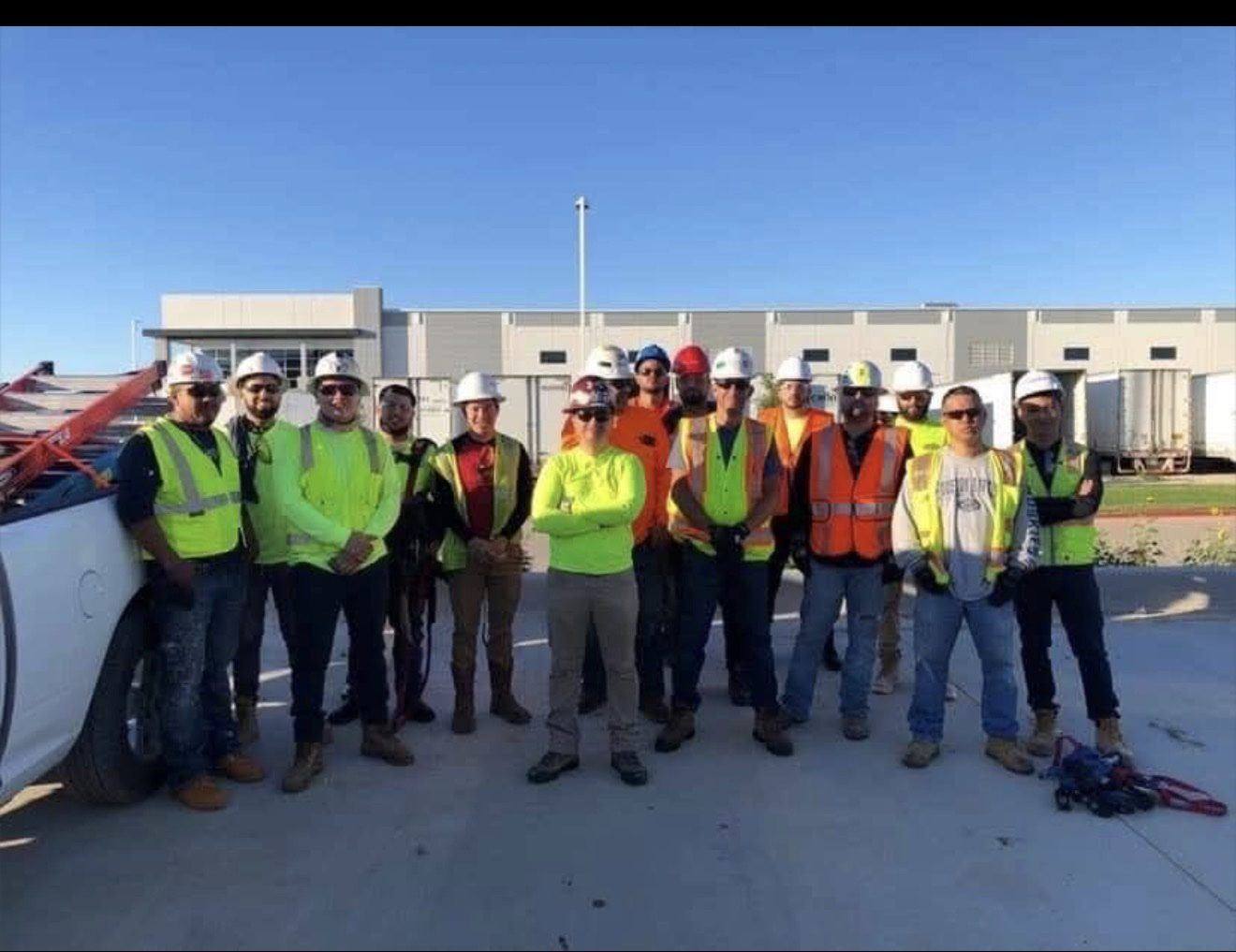 Supreme Glaziers Inc crew on site — 14 glaziers ready for your project